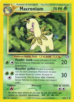 Carte Macronium de l'extension Neo Genesis, numéro 28/111