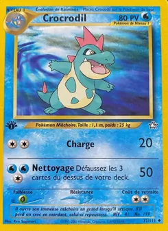 Carte Crocrodil de l'extension Neo Genesis, numéro 32/111