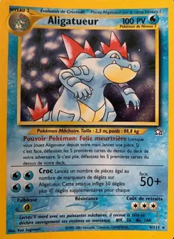 Carte Aligatueur de l'extension Neo Genesis, numéro 4/111