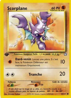Carte Scorplane de l'extension Neo Genesis, numéro 59/111