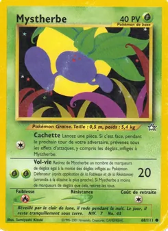 Carte Mystherbe de l'extension Neo Genesis, numéro 68/111