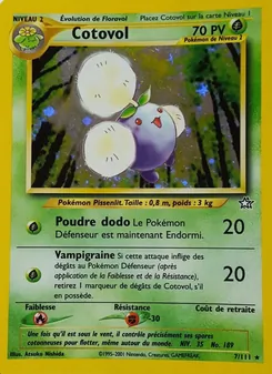 Carte Cotovol de l'extension Neo Genesis, numéro 7/111