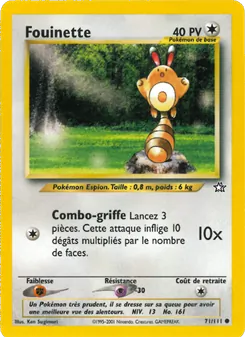 Carte Fouinette de l'extension Neo Genesis, numéro 71/111