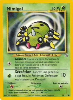 Carte Mimigal de l'extension Neo Genesis, numéro 75/111