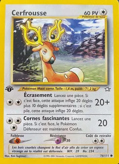 Carte Cerfrousse de l'extension Neo Genesis, numéro 76/111