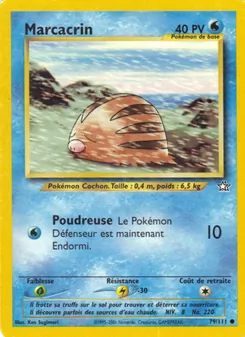 Carte Marcacrin de l'extension Neo Genesis, numéro 79/111