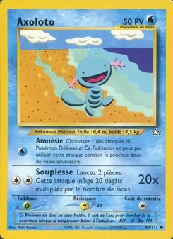 Carte Axoloto de l'extension Neo Genesis, numéro 82/111