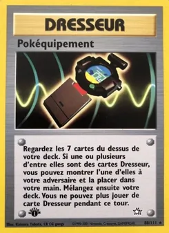 Carte Pokéquipement de l'extension Neo Genesis, numéro 88/111