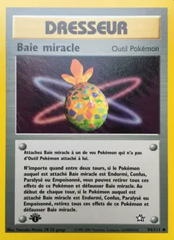 Carte Baie miracle de l'extension Neo Genesis, numéro 94/111