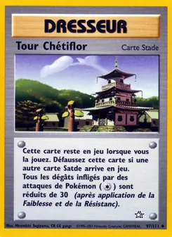 Carte Tour Chétiflor de l'extension Neo Genesis, numéro 97/111