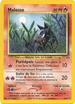 Carte Malosse de l'extension Neo Discovery, numéro 24/75
