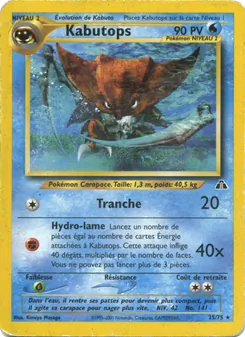 Carte Kabutops de l'extension Neo Discovery, numéro 25/75