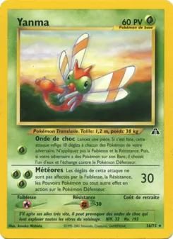 Carte Yanma de l'extension Neo Discovery, numéro 36/75