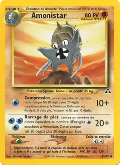 Carte Amonistar de l'extension Neo Discovery, numéro 43/75