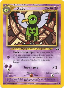 Carte Xatu de l'extension Neo Discovery, numéro 52/75