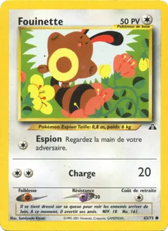 Carte Fouinette de l'extension Neo Discovery, numéro 63/75