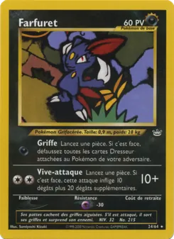 Carte Farfuret de l'extension Neo Revelation, numéro 24/64