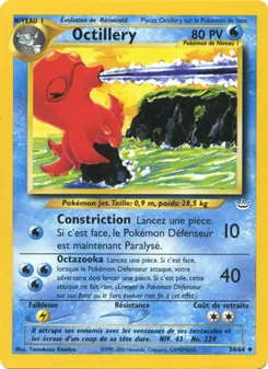 Carte Octillery de l'extension Neo Revelation, numéro 34/64