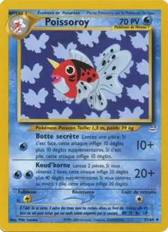 Carte Poissoroy de l'extension Neo Revelation, numéro 37/64