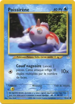 Carte Poissirène de l'extension Neo Revelation, numéro 45/64