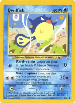 Carte Qwilfish de l'extension Neo Revelation, numéro 49/64