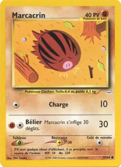 Carte Marcacrin de l'extension Neo Revelation, numéro 57/64