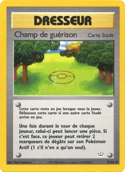 Carte Champ de guérison de l'extension Neo Revelation, numéro 61/64