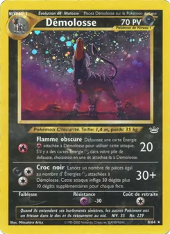 Carte Démolosse de l'extension Neo Revelation, numéro 8/64