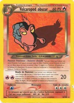 Carte Volcaropod obscur de l'extension Neo Destiny, numéro 18/105
