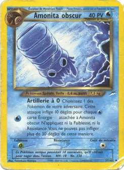 Carte Amonita obscur de l'extension Neo Destiny, numéro 37/105