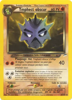 Carte Ymphect obscur de l'extension Neo Destiny, numéro 38/105