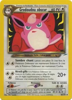 Carte Grodoudou obscur de l'extension Neo Destiny, numéro 40/105