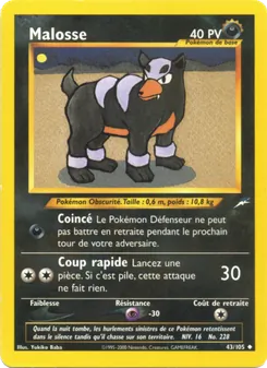 Carte Malosse de l'extension Neo Destiny, numéro 43/105