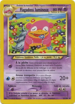 Carte Flagadoss lumineux de l'extension Neo Destiny, numéro 51/105