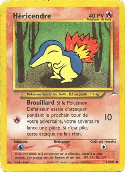 Carte Héricendre de l'extension Neo Destiny, numéro 61/105