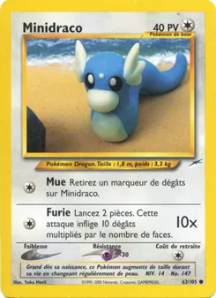 Carte Minidraco de l'extension Neo Destiny, numéro 63/105