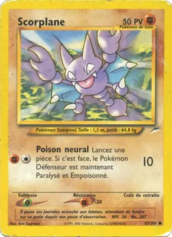 Carte Scorplane de l'extension Neo Destiny, numéro 67/105