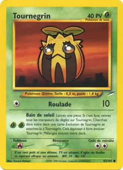 Carte Tournegrin de l'extension Neo Destiny, numéro 83/105