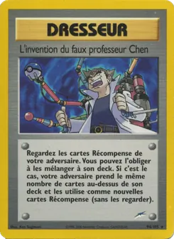 Carte L'invention du faux professeur Chen de l'extension Neo Destiny, numéro 94/105