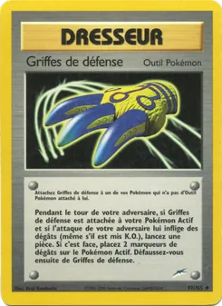 Carte Griffes de défense de l'extension Neo Destiny, numéro 97/105
