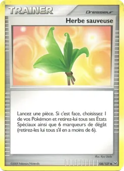 Carte Herbe sauveuse de l'extension Platine, numéro 108/127