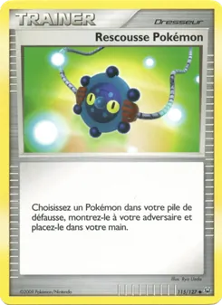 Carte Rescousse Pokémon de l'extension Platine, numéro 115/127