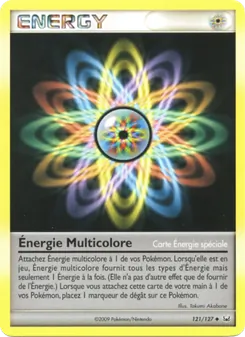 Carte Énergie Multicolore de l'extension Platine, numéro 121/127