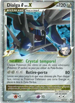 Carte Dialga G NIV.X de l'extension Platine, numéro 122/127