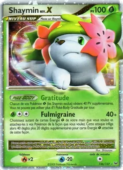 Carte Shaymin de l'extension Platine, numéro 126/127