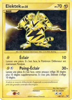 Carte Elektek de l'extension Platine, numéro 128/127