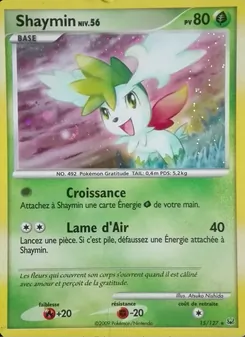 Carte Shaymin de l'extension Platine, numéro 15/127