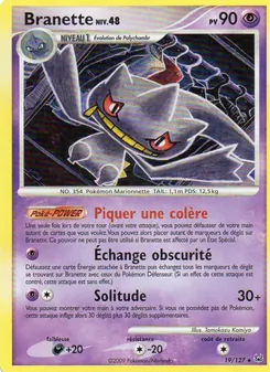 Carte Branette de l'extension Platine, numéro 19/127