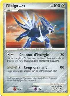 Carte Dialga de l'extension Platine, numéro 23/127