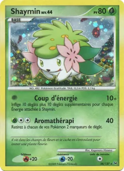 Carte Shaymin de l'extension Platine, numéro 38/127